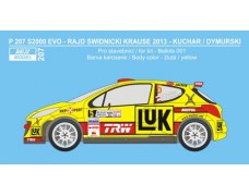 Decal –  Peugeot 207 S2000 EVO - Rajd Swidnicki 2013 - Kuchar / Dymurski